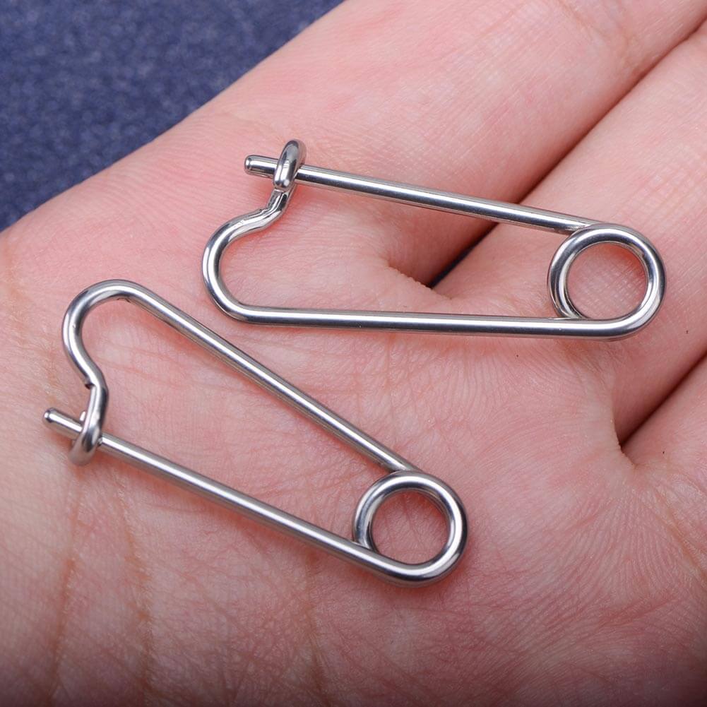 Pin Nipple Barbell Rings Pair