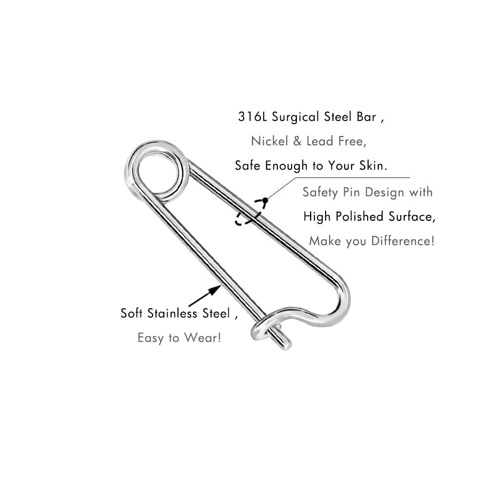Pin Nipple Barbell Rings Pair