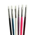 Trekell "Not Too Bad" Synthetic Hair 6-Pack Artist Brush Sets - For Oil, Acrylic and Watercolor Painting