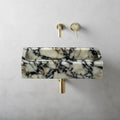 Calacatta Viola Marble Rectangular Wall-mount Bathroom Sink (W)12" (W)20" (H)5"