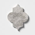 Arabesquette Silver Skyes 6"x8 1/4" Polished Marble Waterjet Decos