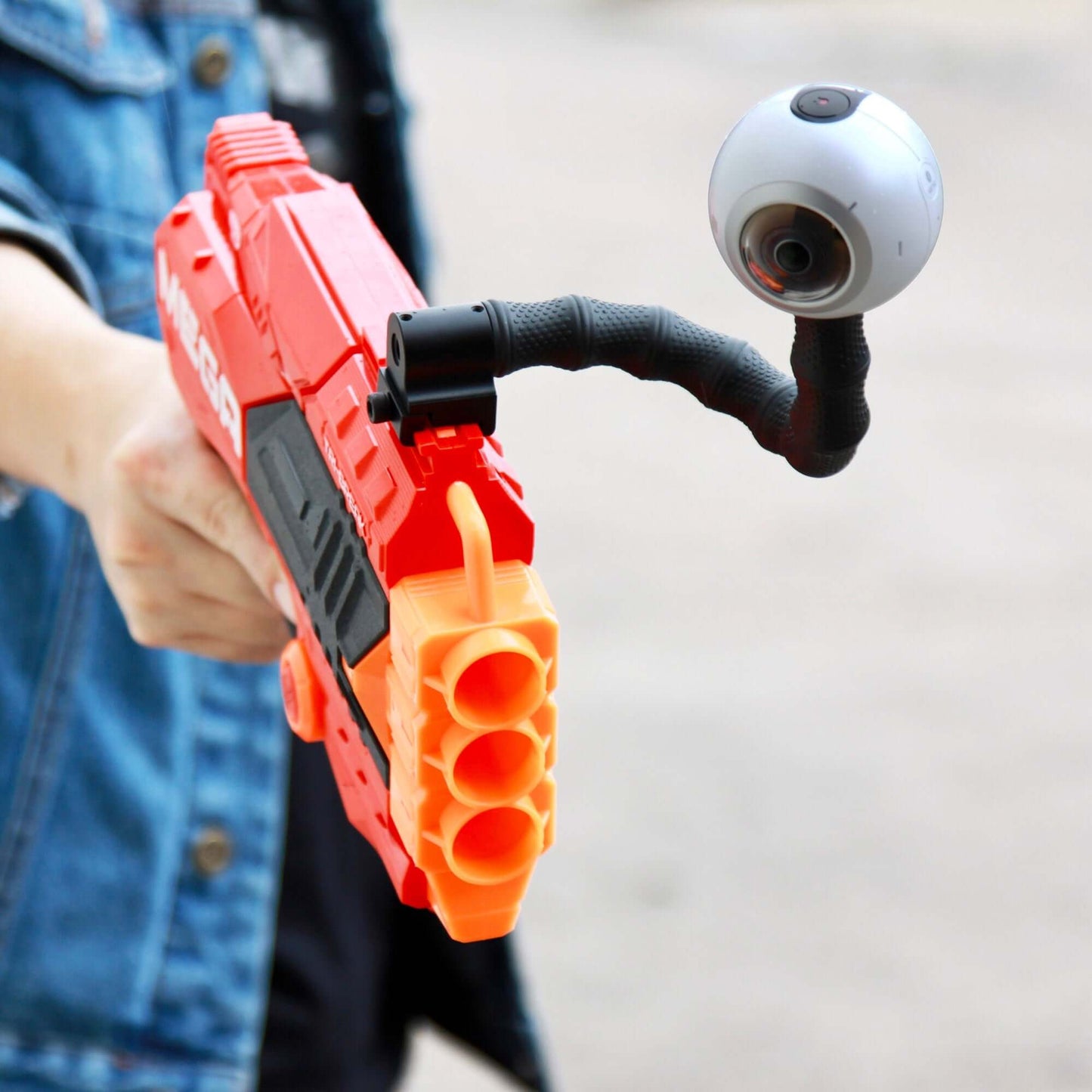 Stinger Python Flexible Action Camera Arm Adapter Mount for Nerf Gun