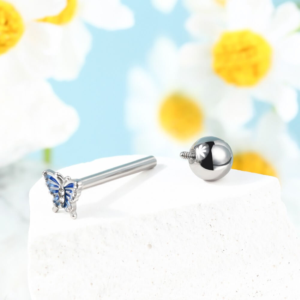 Butterfly Internally Threaded Tongue Barbell