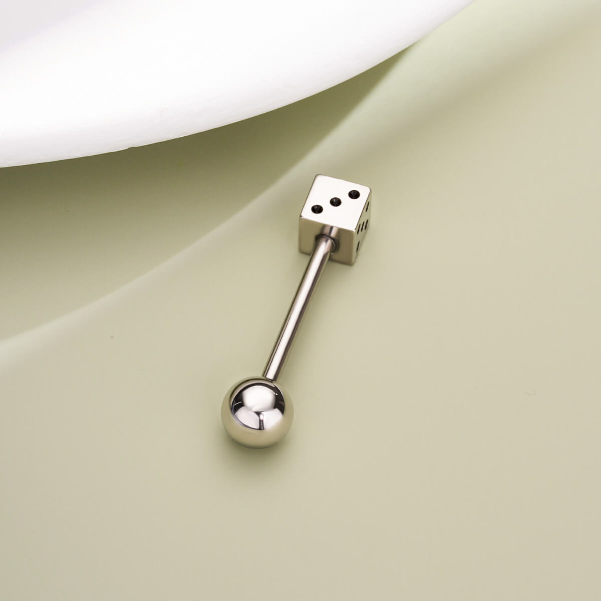 Dice Internally Threaded Tongue Barbell