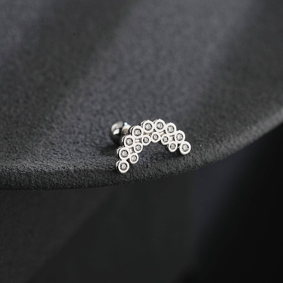 CZ Helix Earring Cartilage Stud