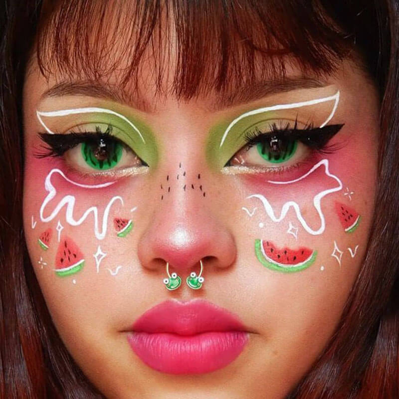 Smiling Green Frog Horseshoe Septum Ring