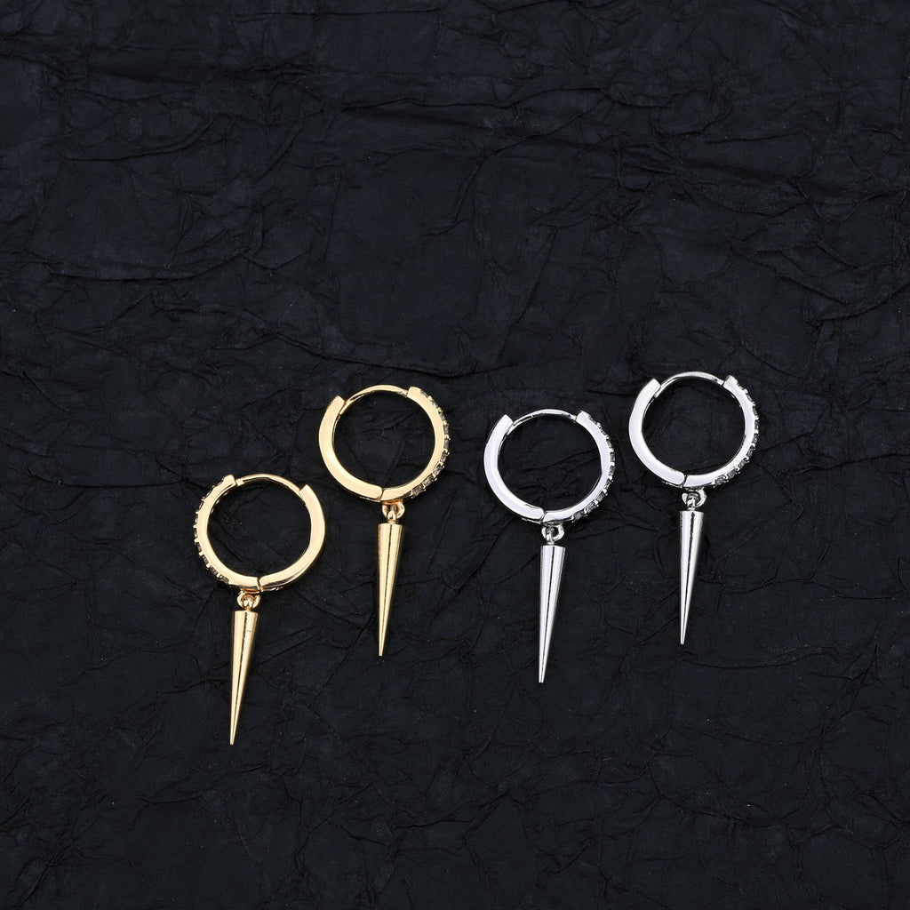 2PCS Sleek Cone Dangle Drop Earrings