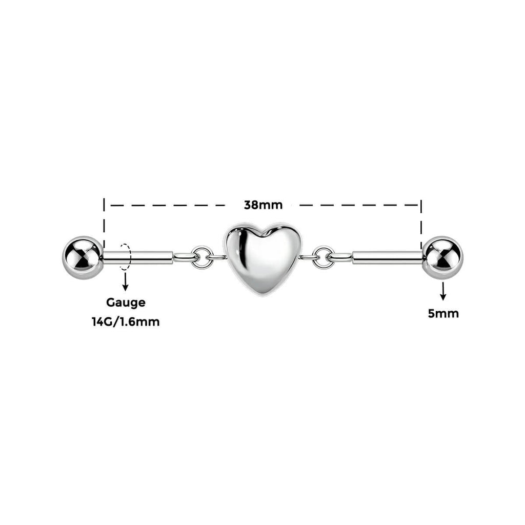 Heart Industrial Barbell