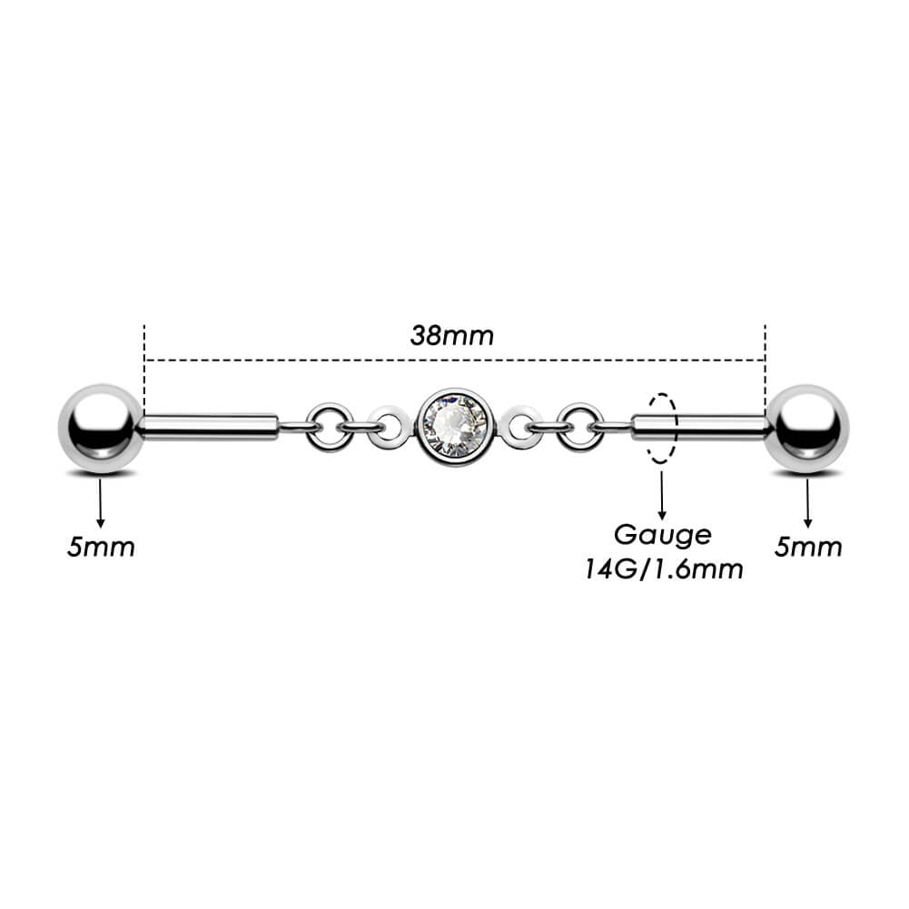 CZ Chain Industrial Barbell