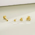 14K Gold Beads Threadless Helix Stud