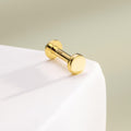 14K Gold Disc Threadless Cartilage Nose Stud