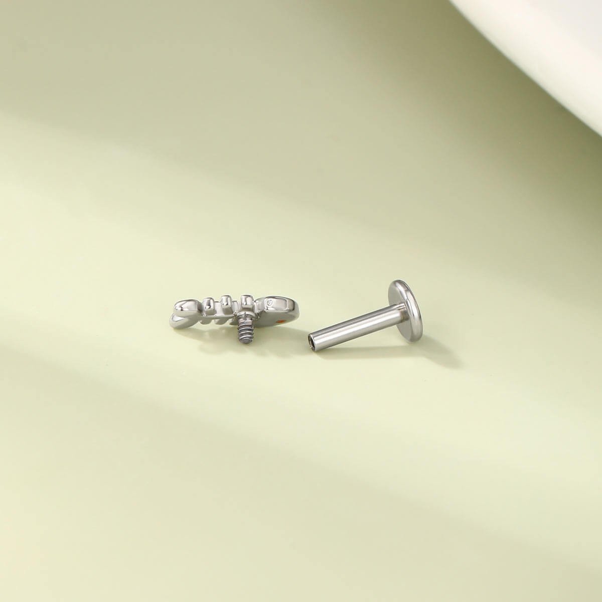 Oufer X Roly Cat Fish Butterfly Internally Threaded Cartilage Studs Set