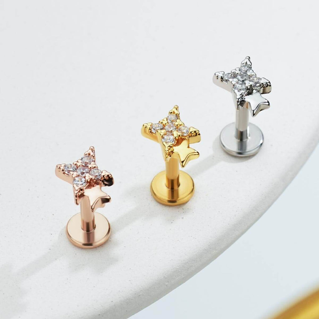 Double Star Internally Threaded Helix Stud