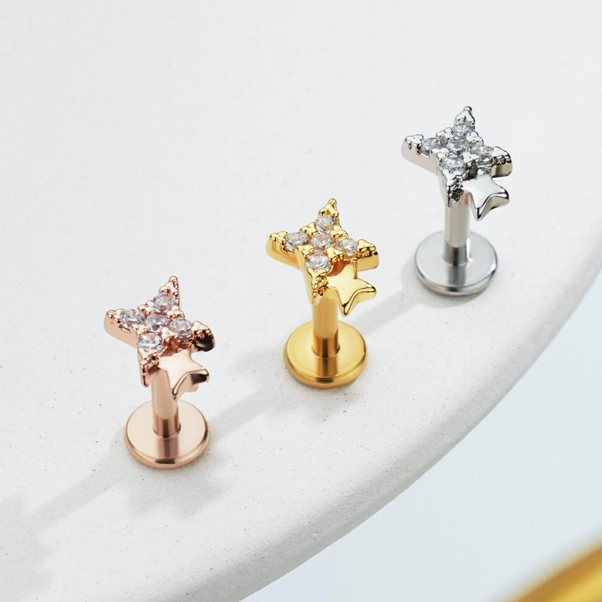 Double Star Internally Threaded Helix Stud