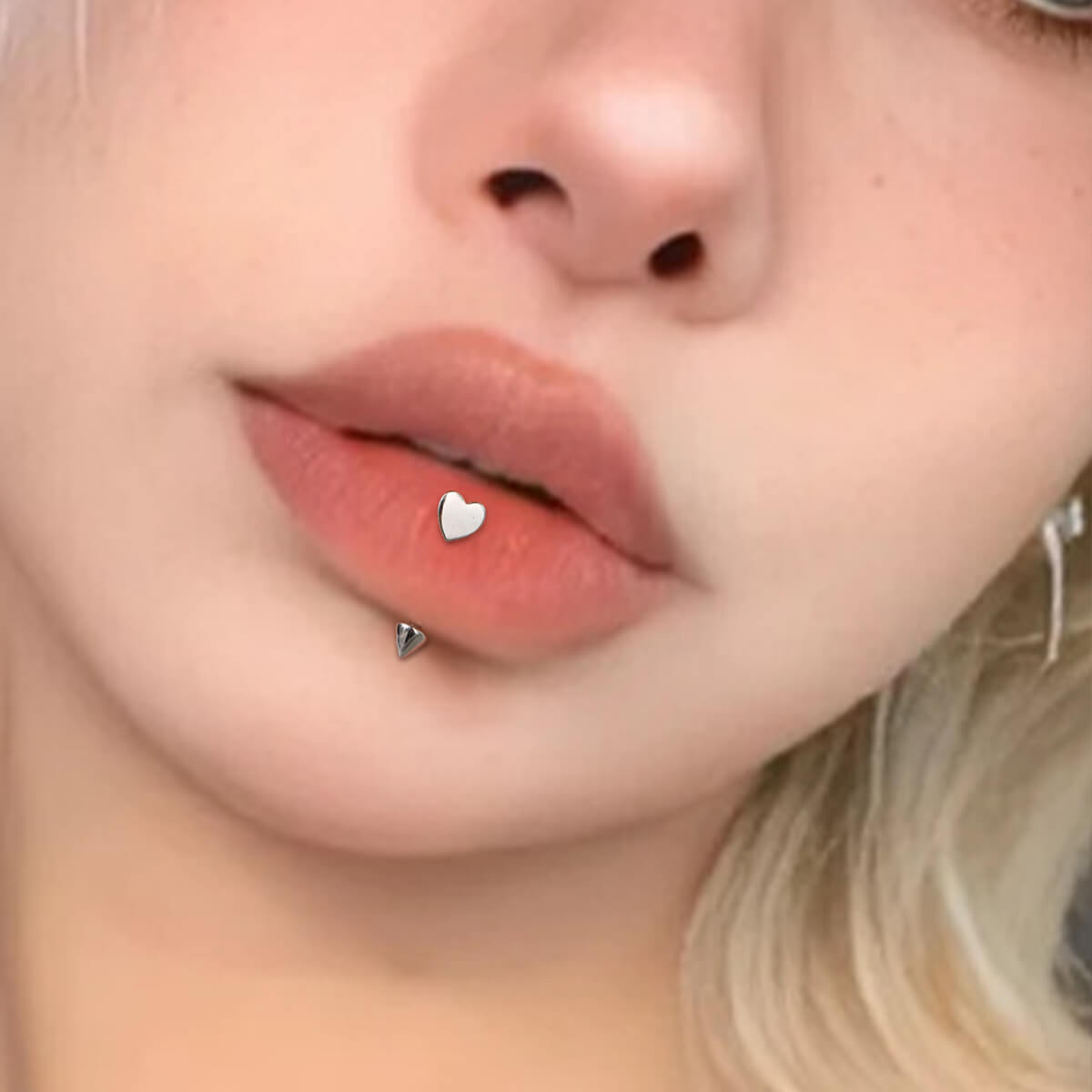 Heart S925 Eyebrow Ring Rook Ring