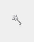 Flower Internally Threaded S925 Helix Stud