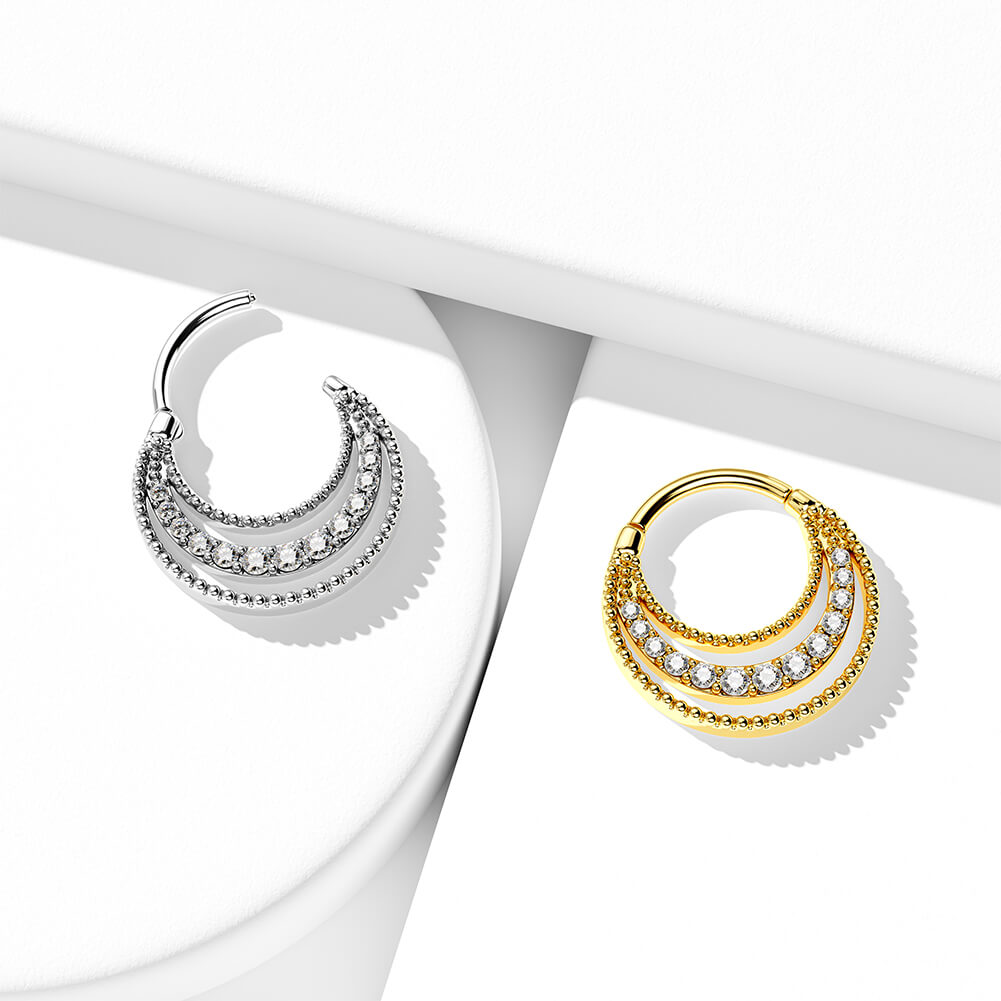 Palace Style Septum Ring Daith Ring