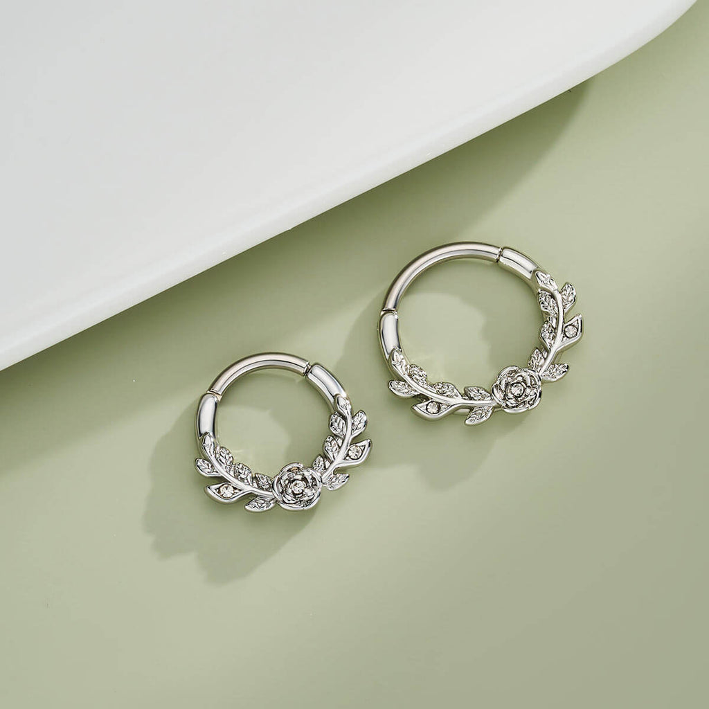 Dainty Rose Style Daith Septum Ring