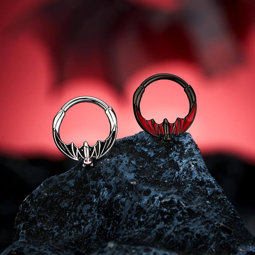 Bat Spooky Segment Septum Ring