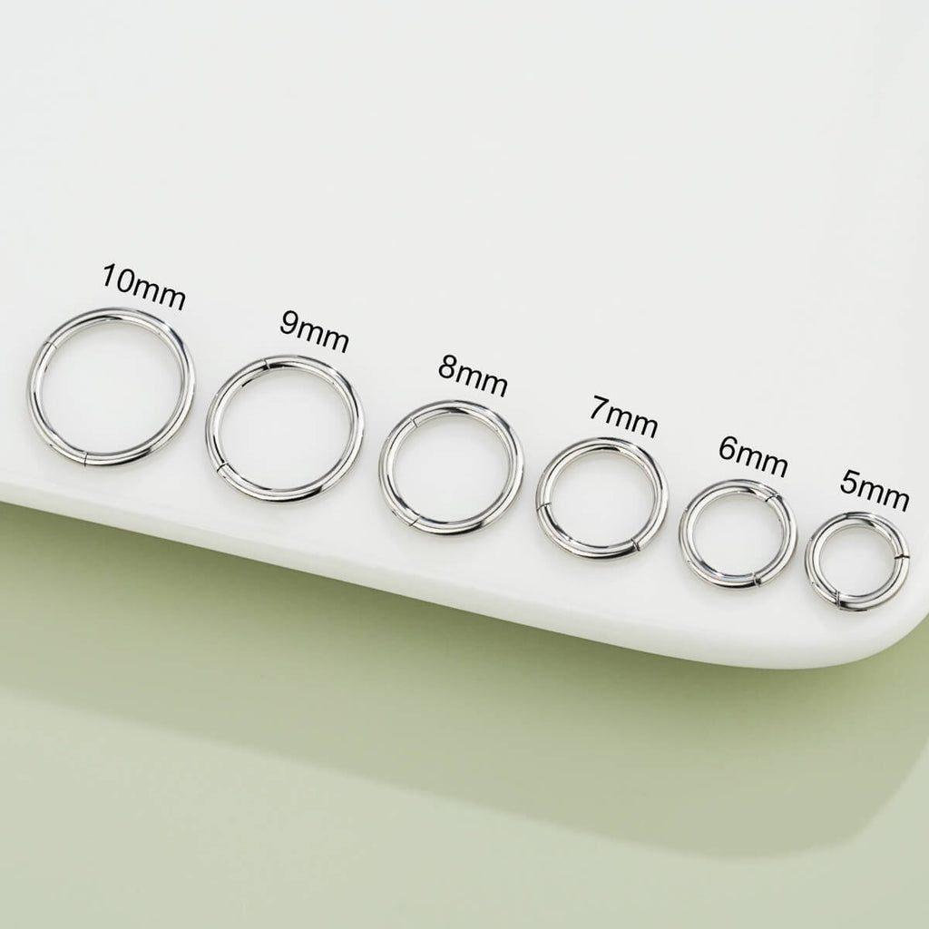 18G Minimalist Hinged Segment Nose Hoop