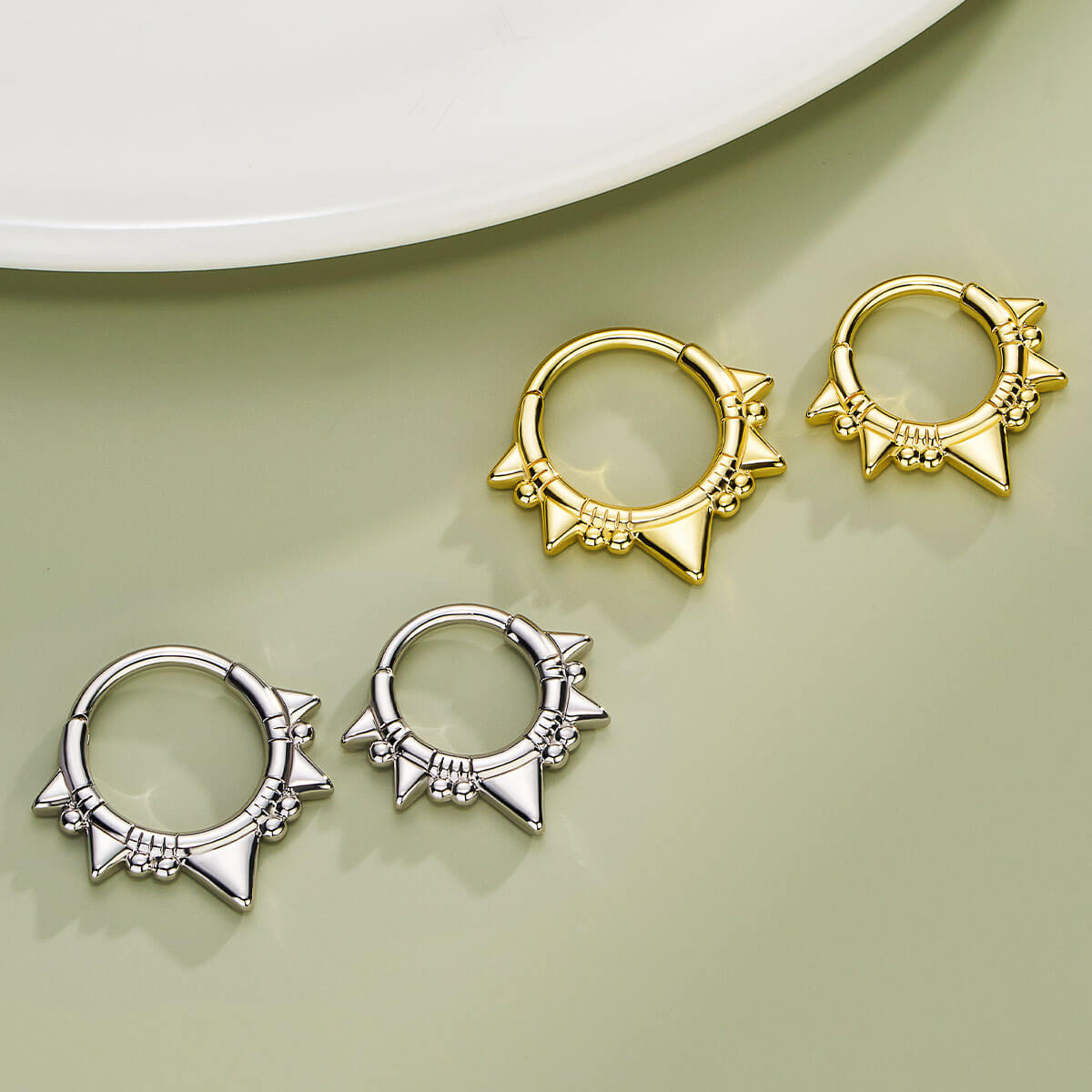 Triangle Punk Daith Septum Ring