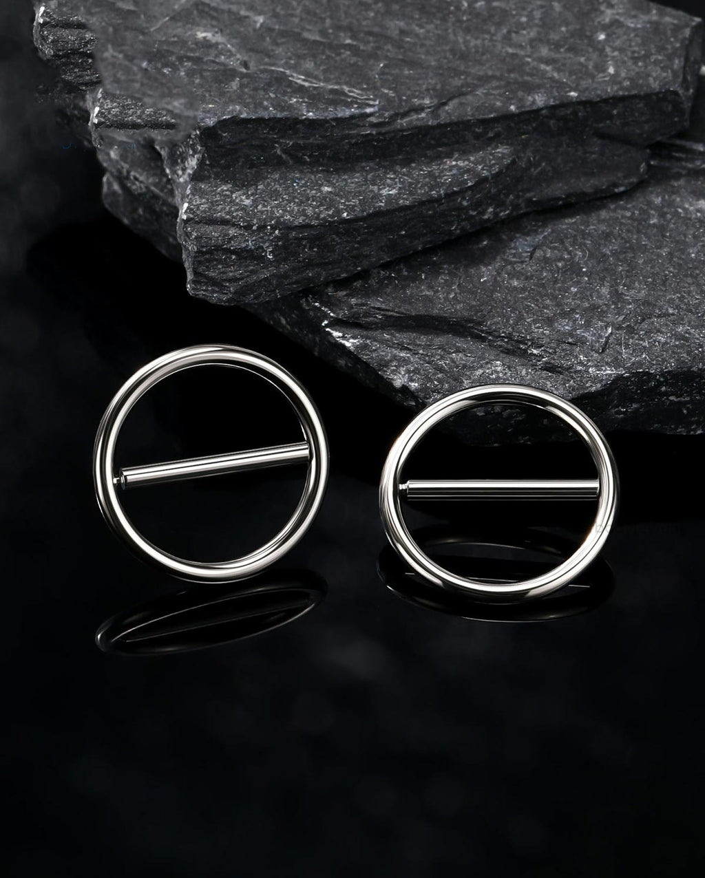 Titanium Clicker Nipple Shield Pair