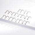 2PCS Titanium Screw CZ Nose Stud