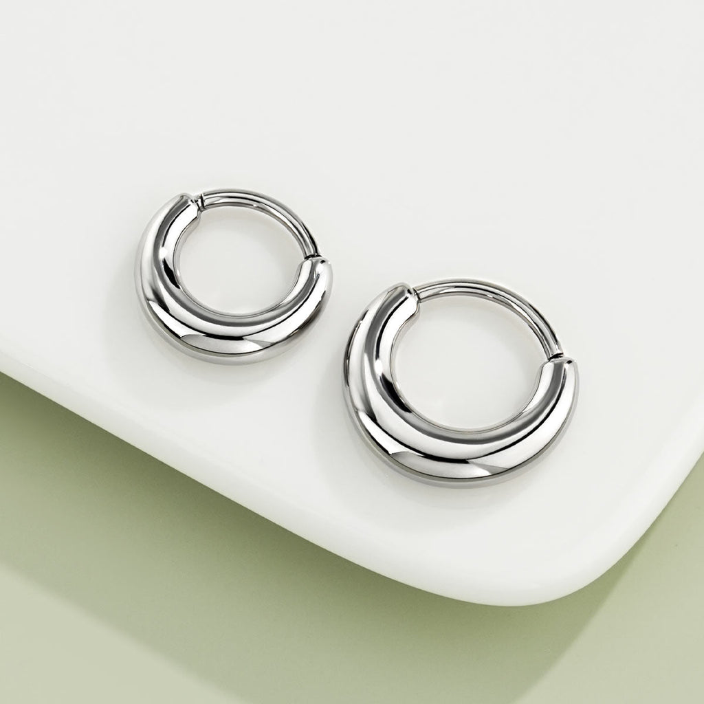 Paula's Design Silver Aura Titanium False Stretched Thick Septum Ring