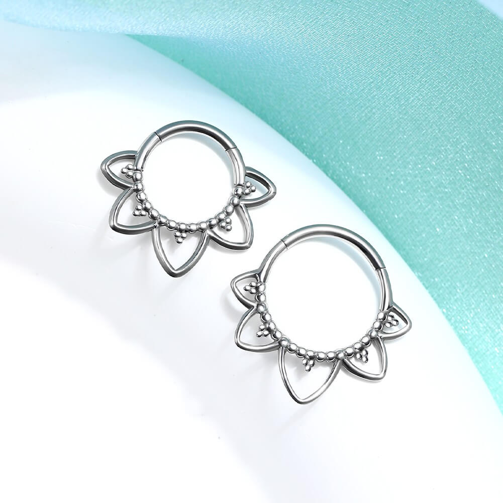 Lotus Flower Septum Ring