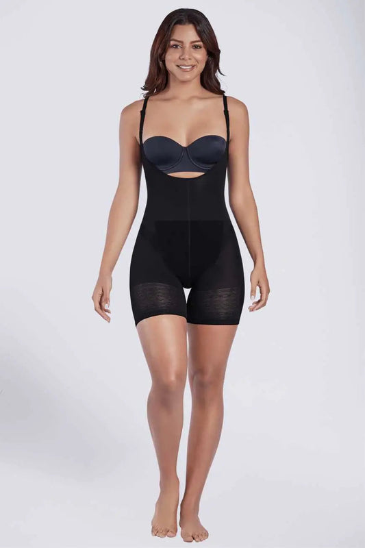 SHAPERLOVE Open Bust Thermal Short Body Shaper