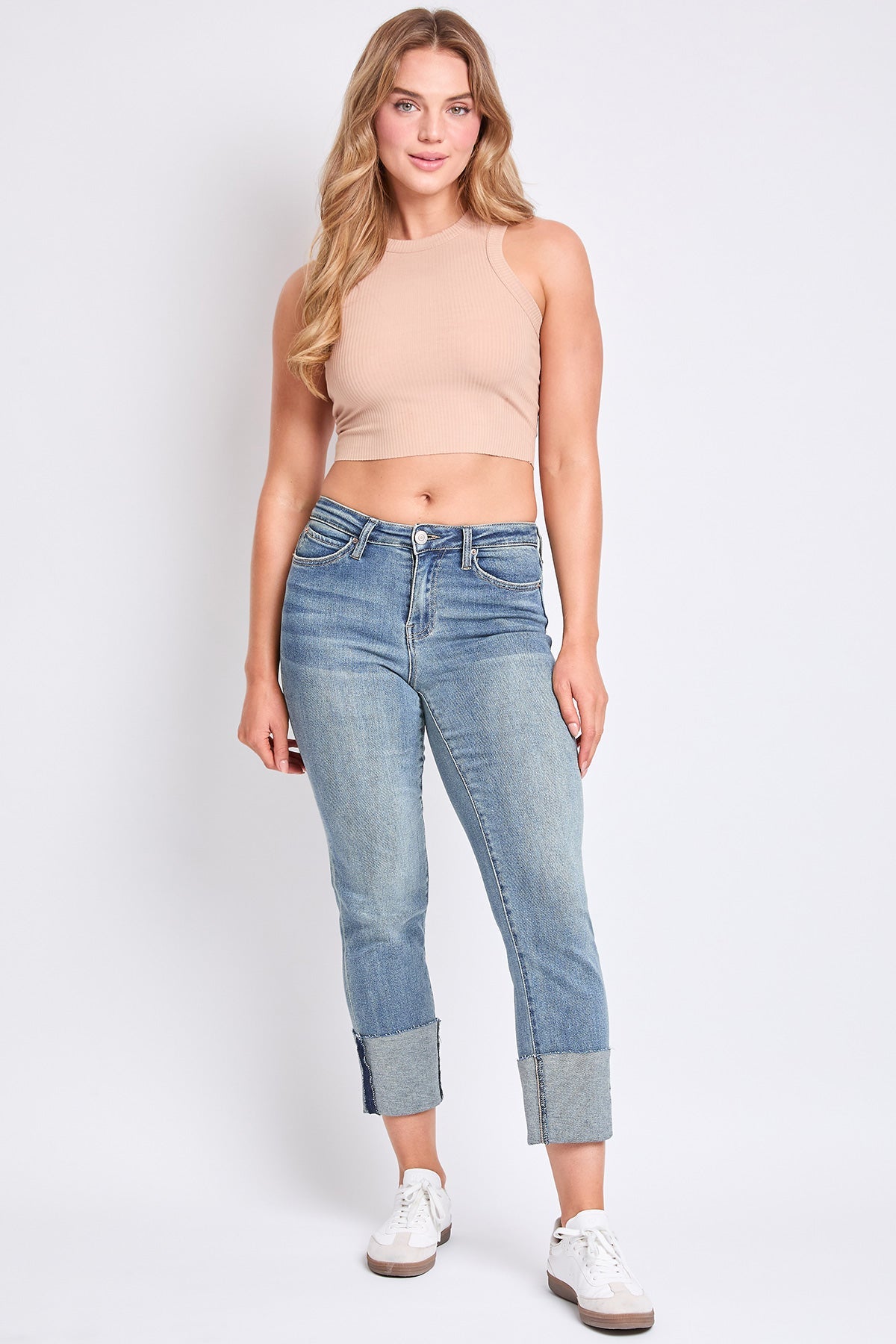 Women's Luxe Dixie High Rise Mega Cuff Straight