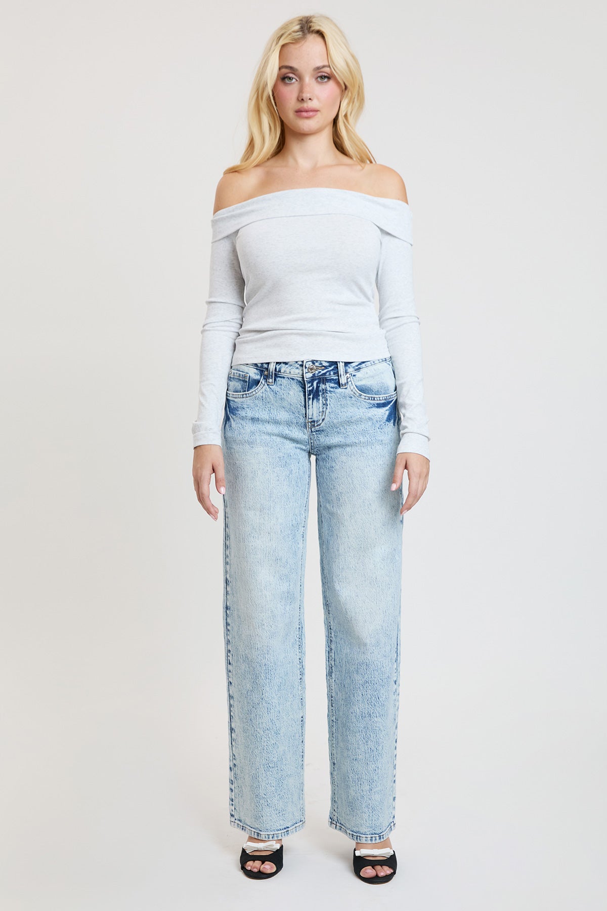 Women's Luxe Britney Wide Leg Jeans