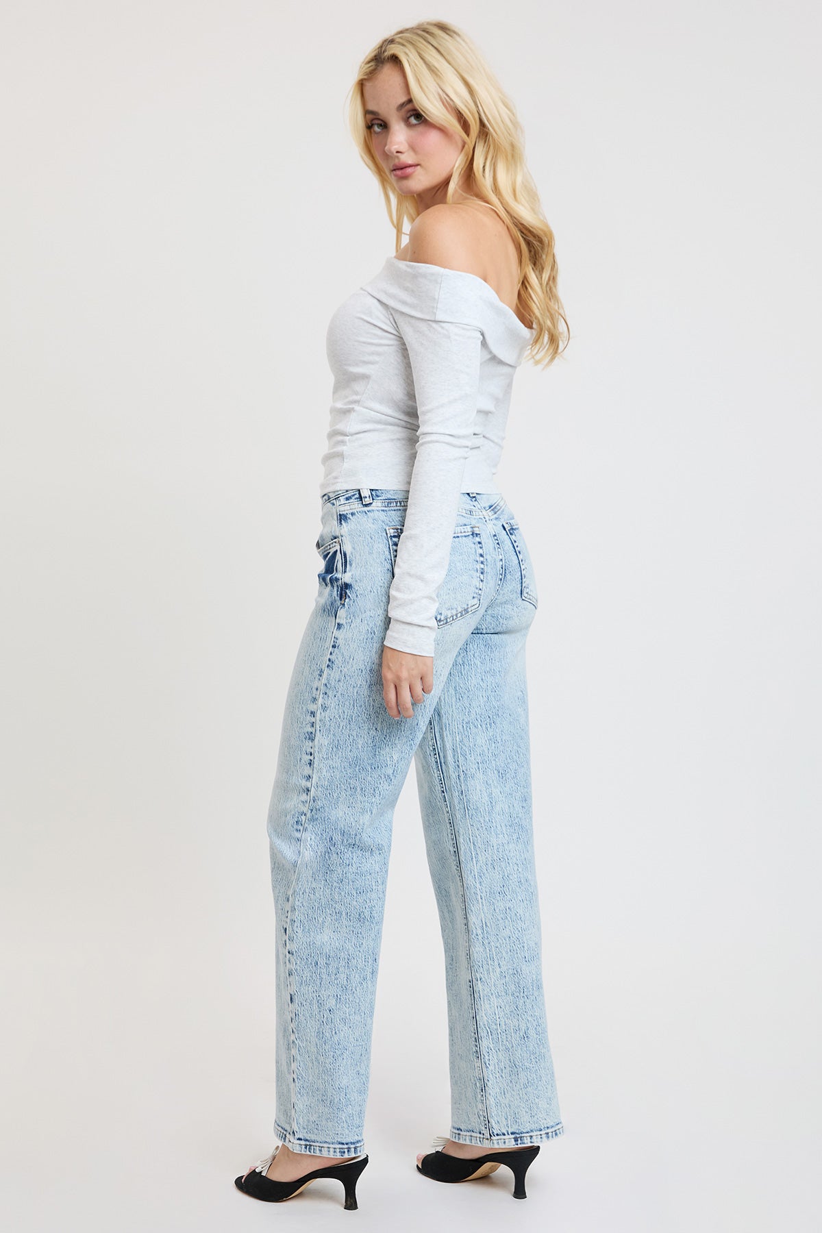 Women's Luxe Britney Wide Leg Jeans
