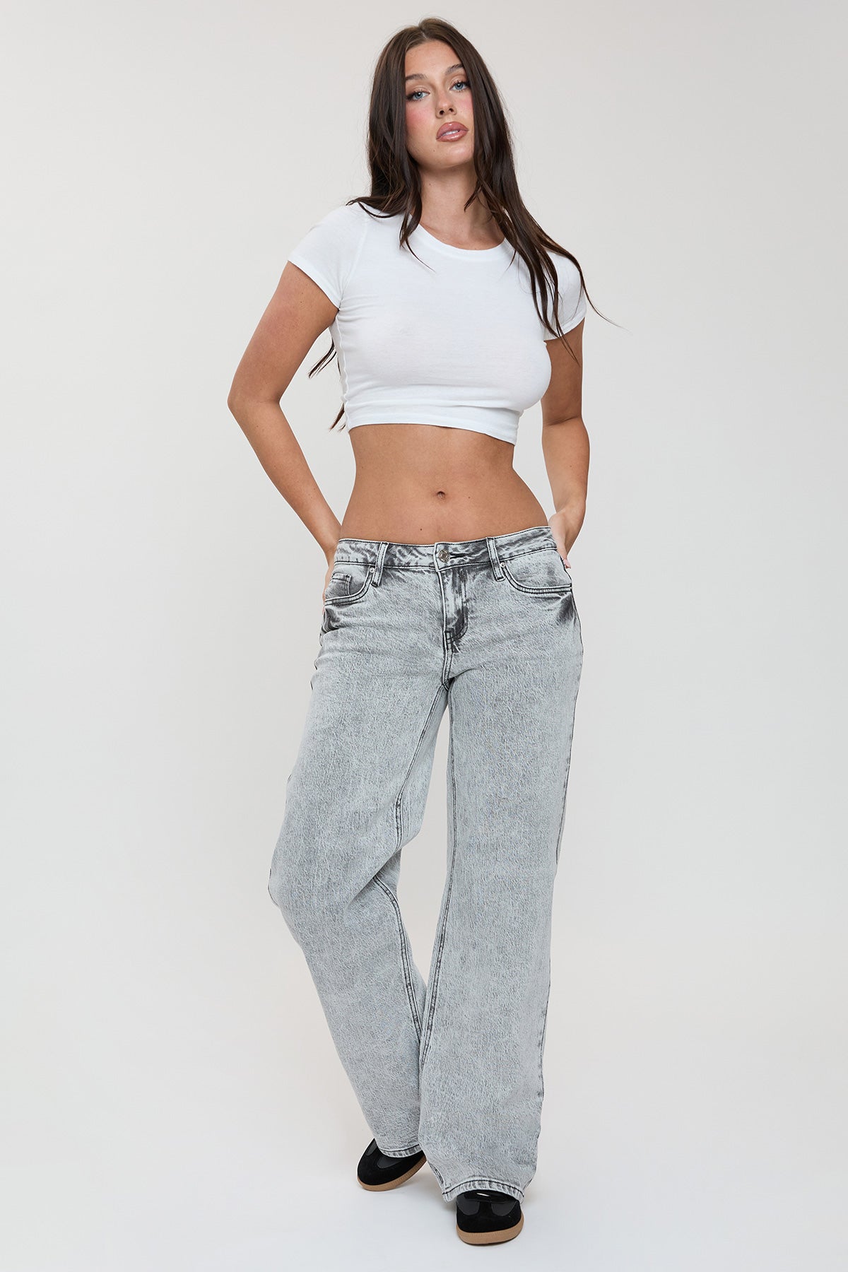 Women's Luxe Britney Wide Leg Jeans