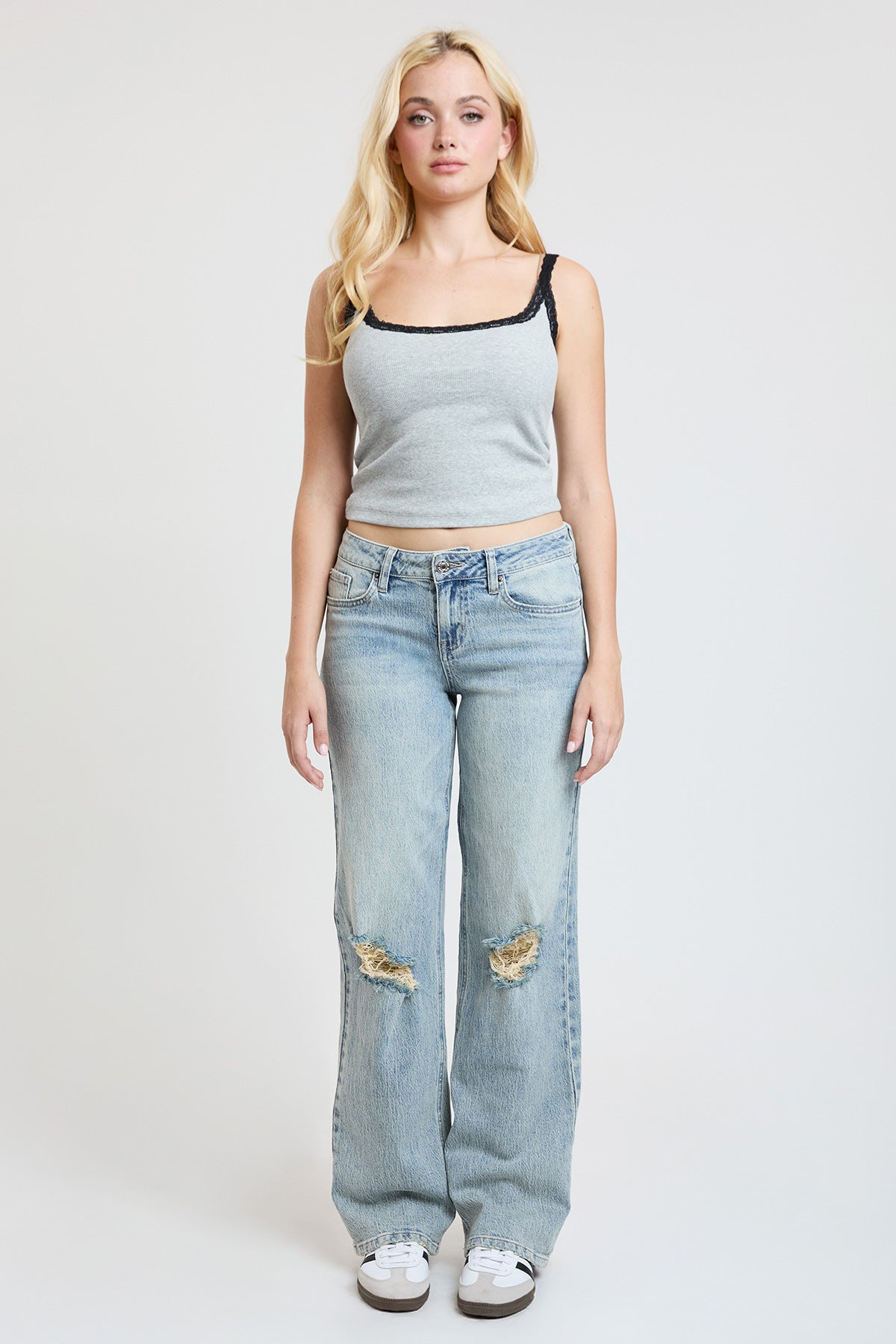 Women's Luxe Britney Wide Leg Jeans