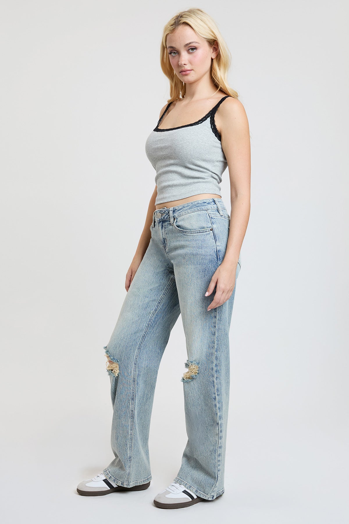 Women's Luxe Britney Wide Leg Jeans