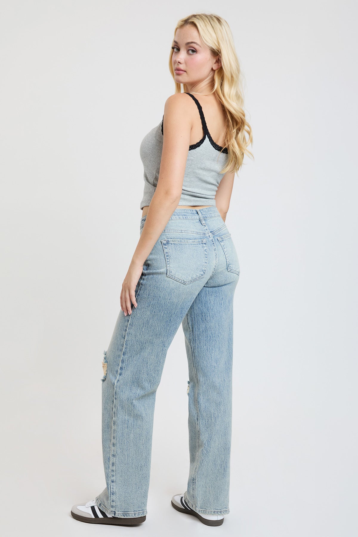 Women's Luxe Britney Wide Leg Jeans
