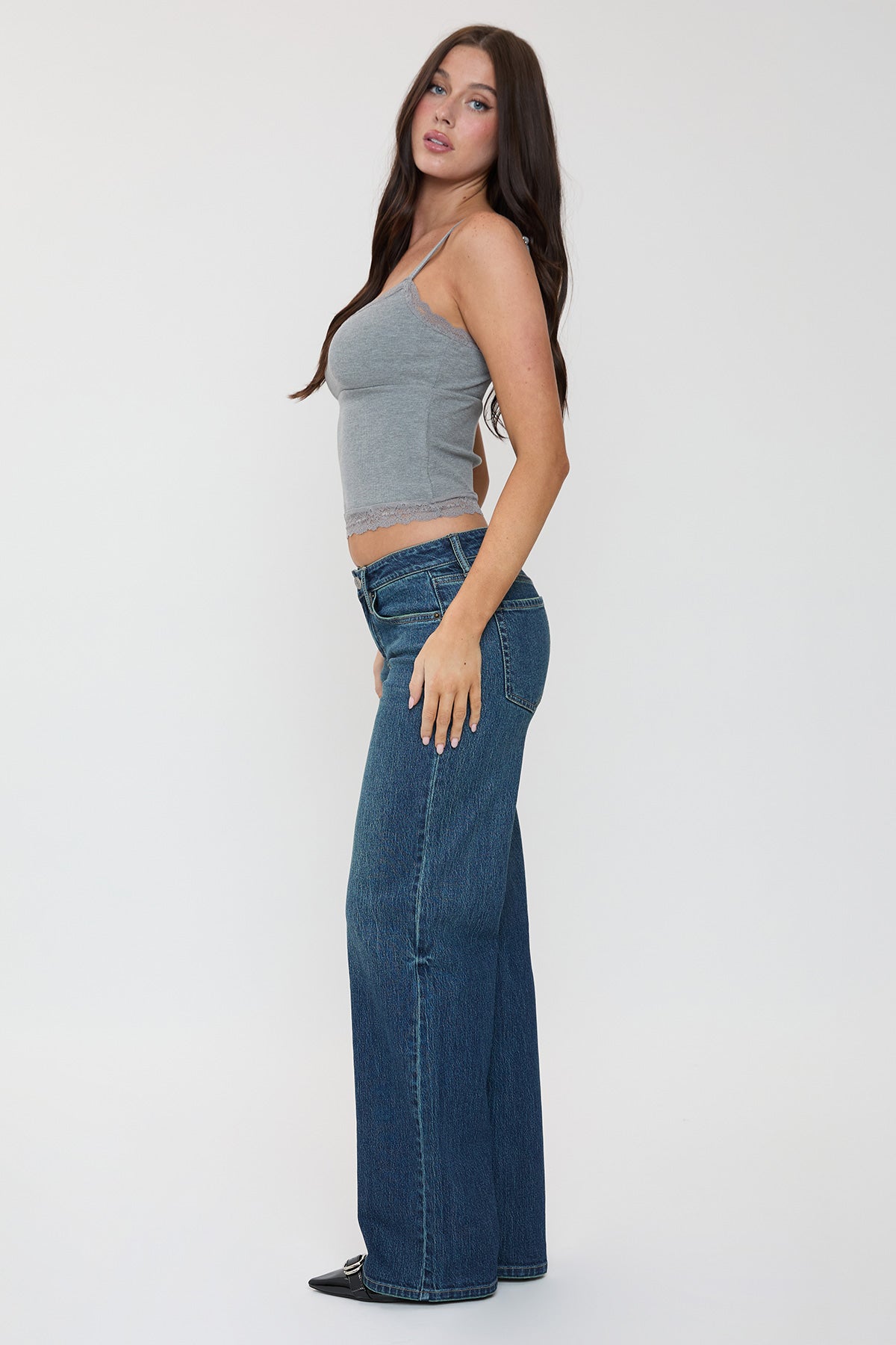Women's Luxe Britney Wide Leg Jeans