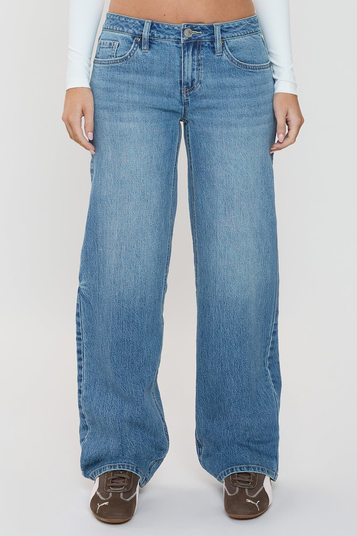 Women's Luxe Britney Wide Leg Jeans