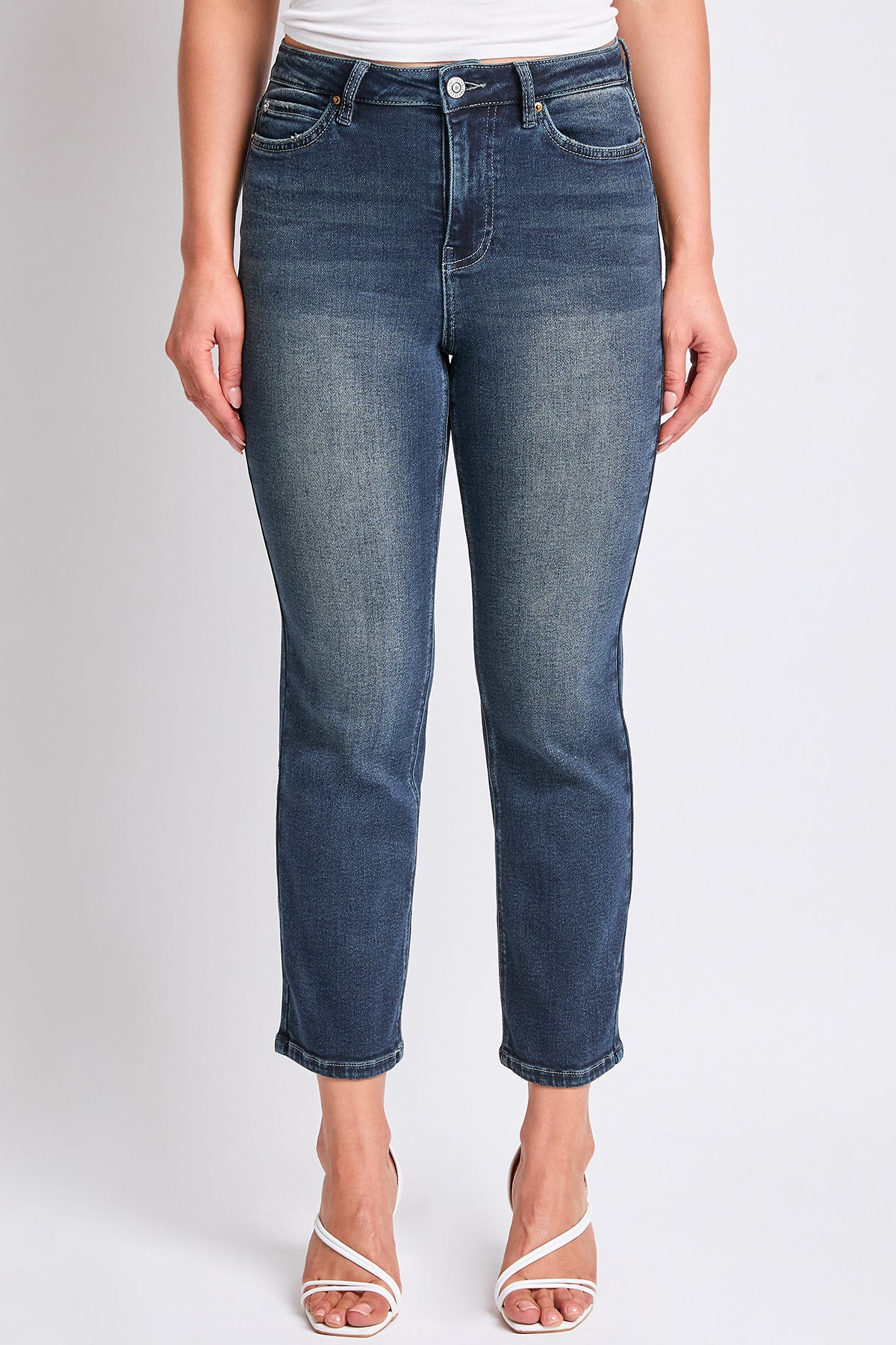 Women's Luxe High Rise Vintage Stretch Straight  Jeans