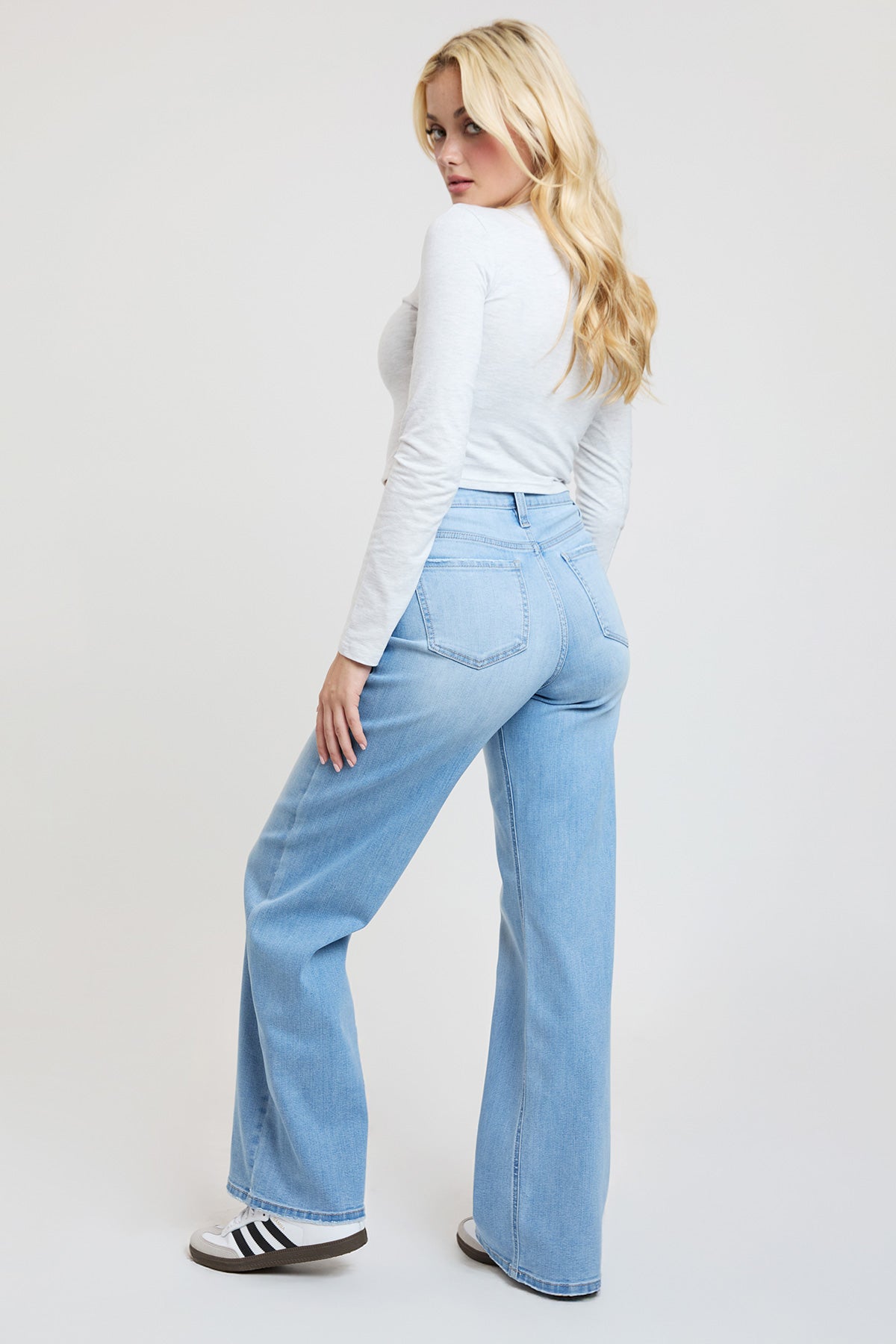 Women's Super Soft High Rise Wide Leg Jeans
