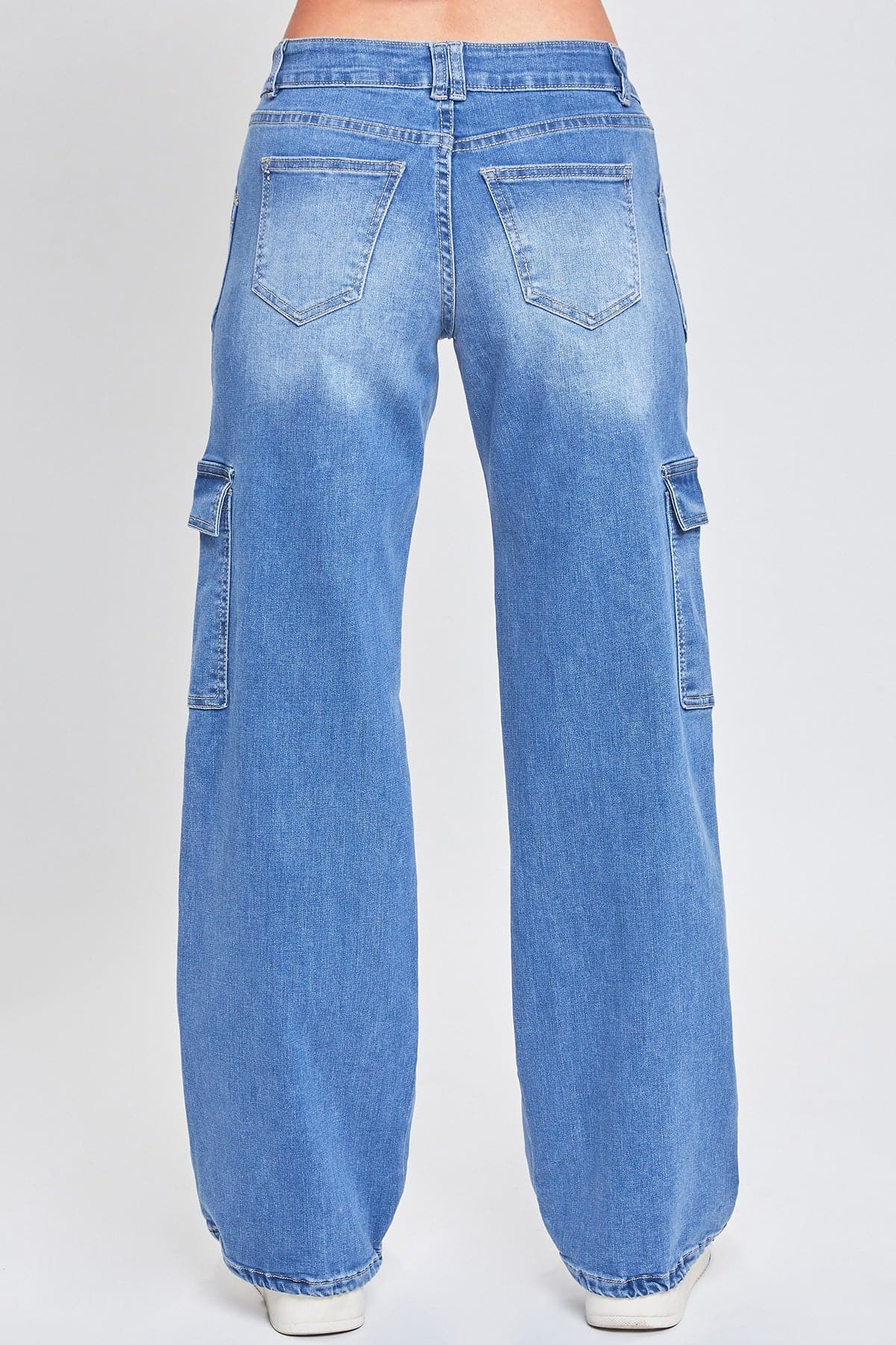 Women's Cargo Jeans with Bungee Hem