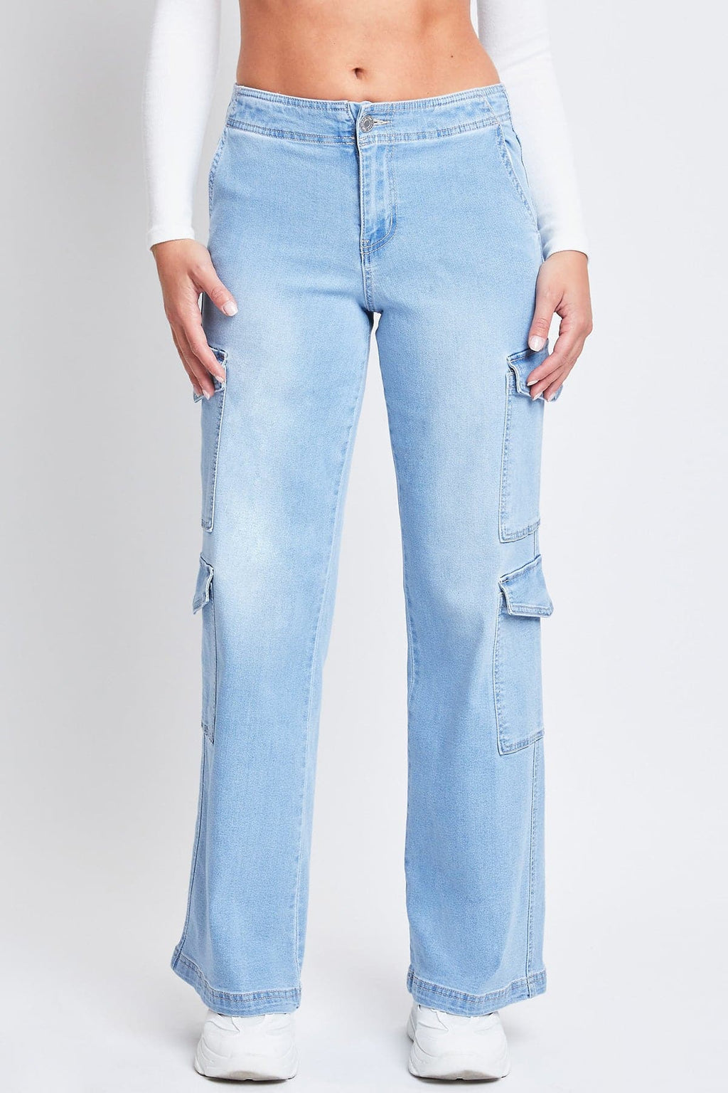 Women’s Wide Leg Double Cargo Jeans