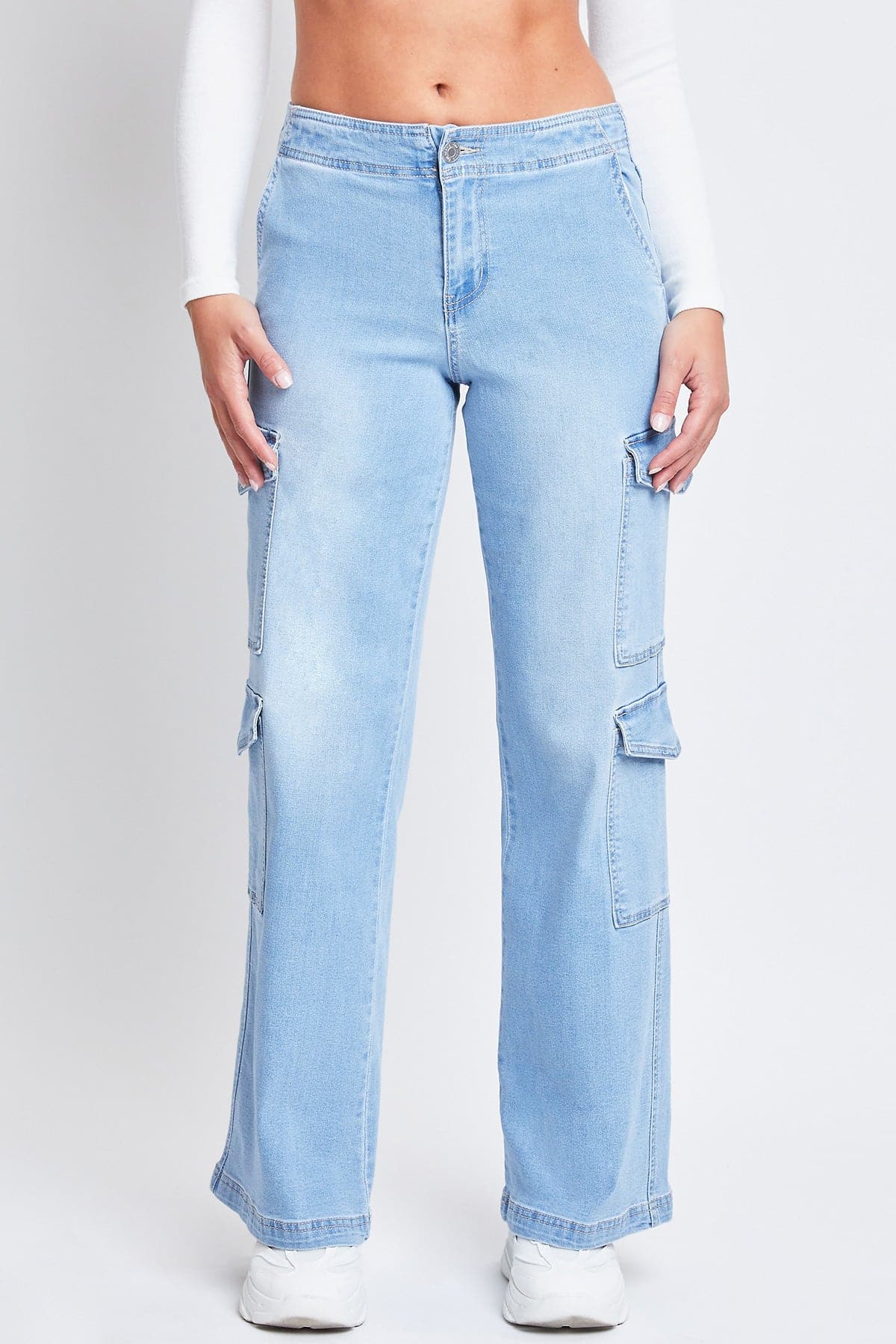 Women’s Wide Leg Double Cargo Jeans