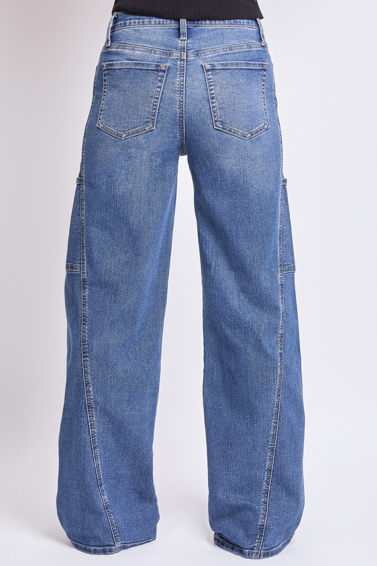 Women's High Rise Wide Leg Cargo Jeans