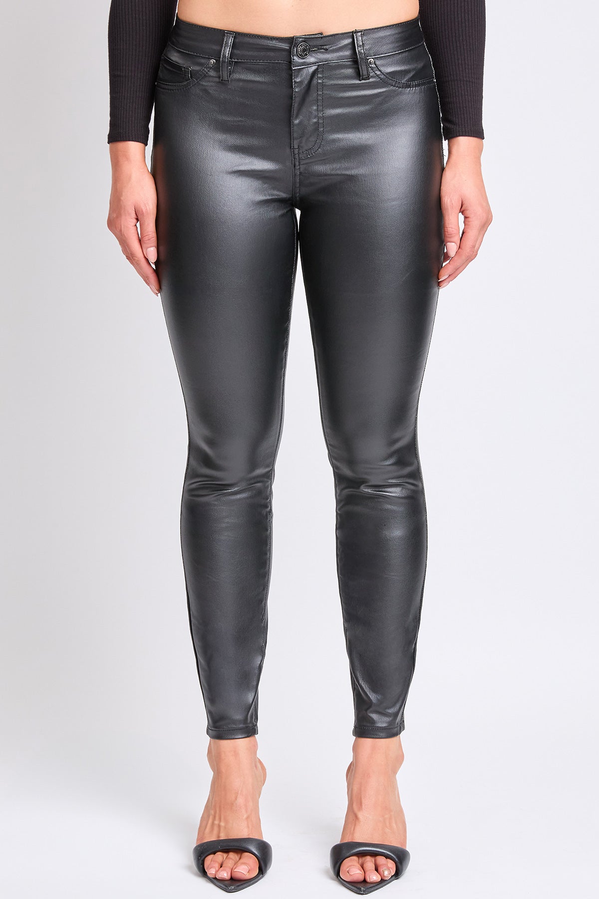 Women's High Rise Skinny Faux Leather Pants