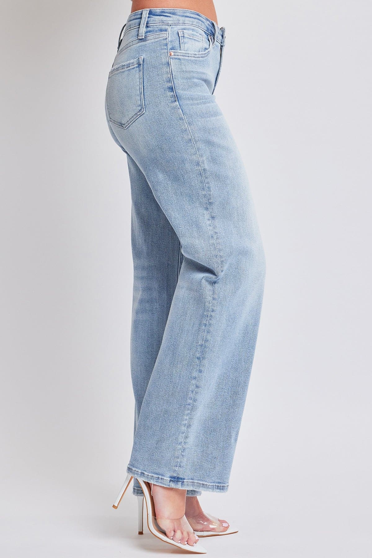 Women's Luxe Mid Rise Wide Leg Jeans