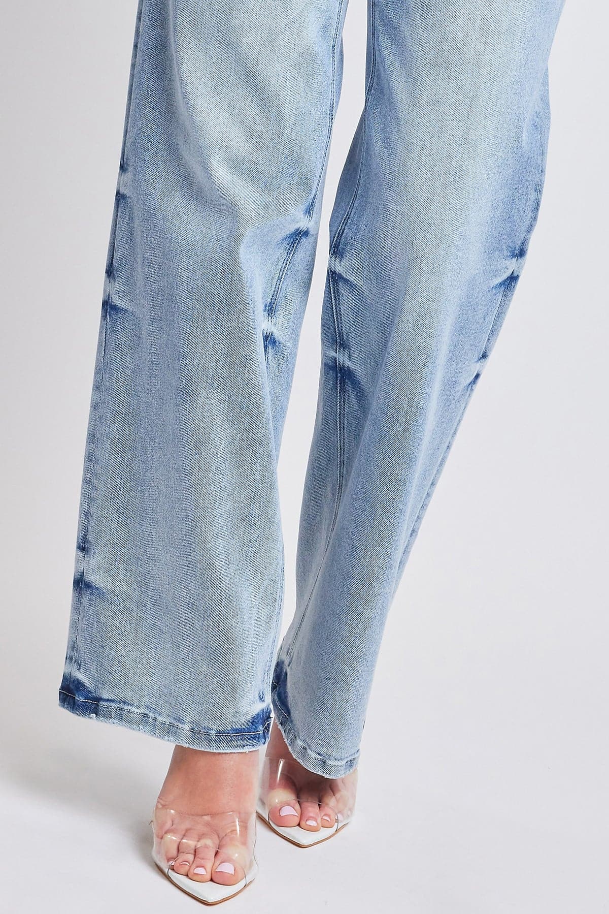 Women's Luxe Mid Rise Wide Leg Jeans