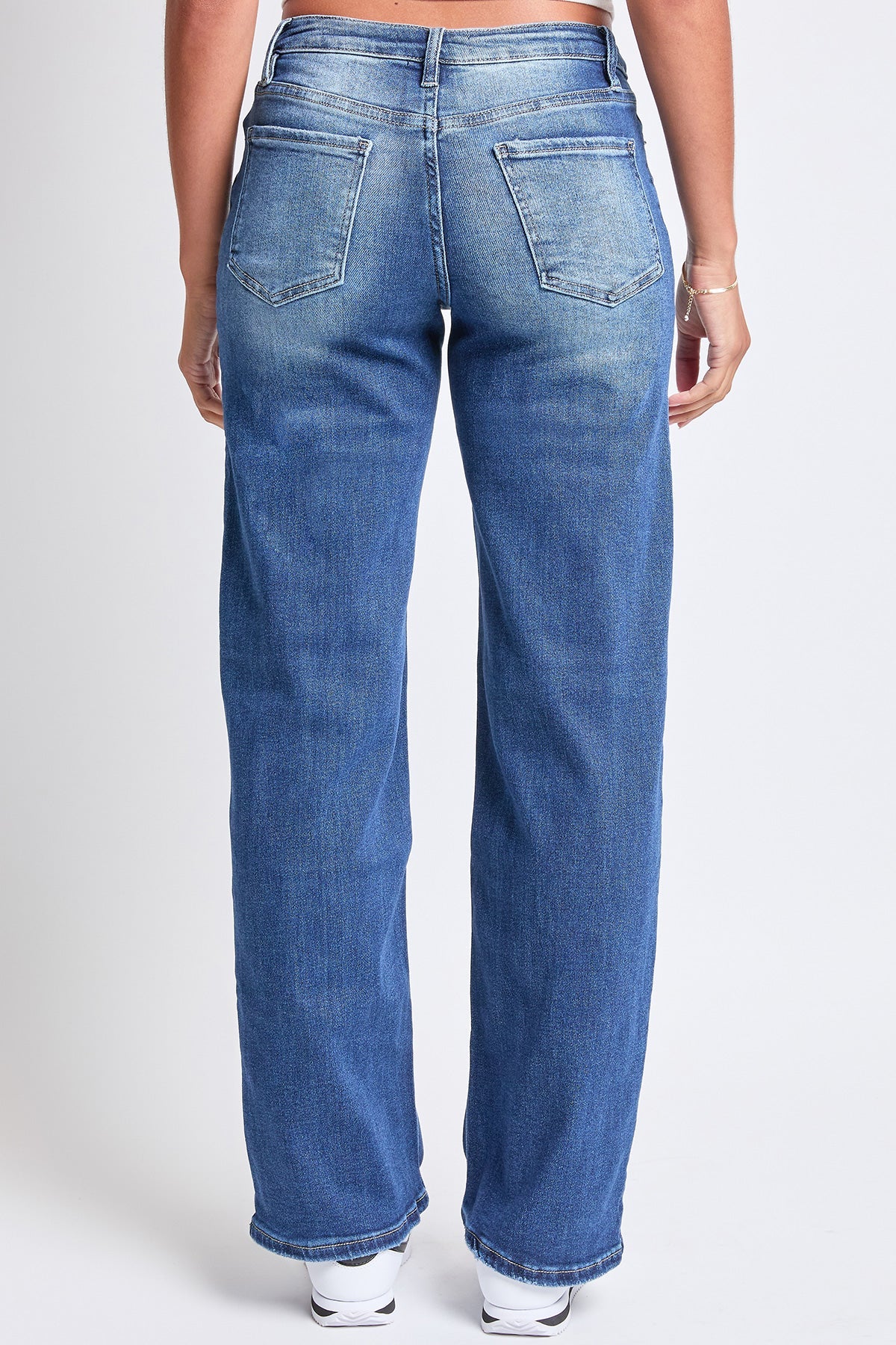 Women's Luxe Mid Rise Wide Leg Jeans