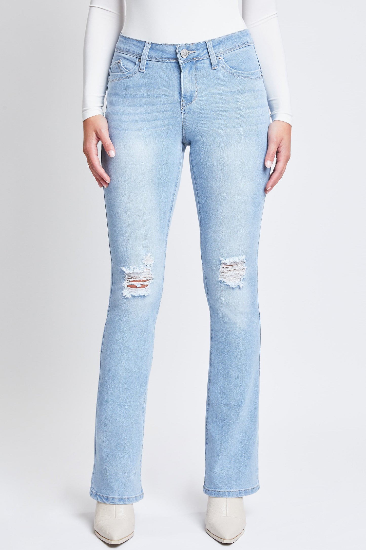Women's WannaBettaButt Mid-Rise Bootcut Jeans